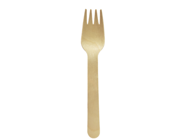 Greenlid Sustainable Birch Wood Fork - 24 Pack