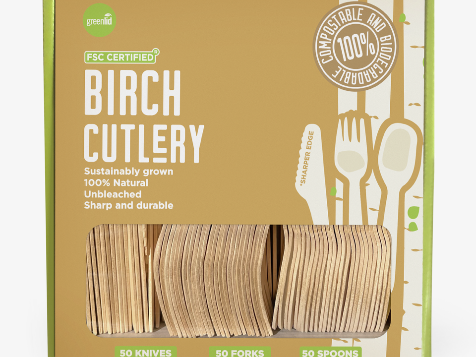 Compostable cutlery party pack